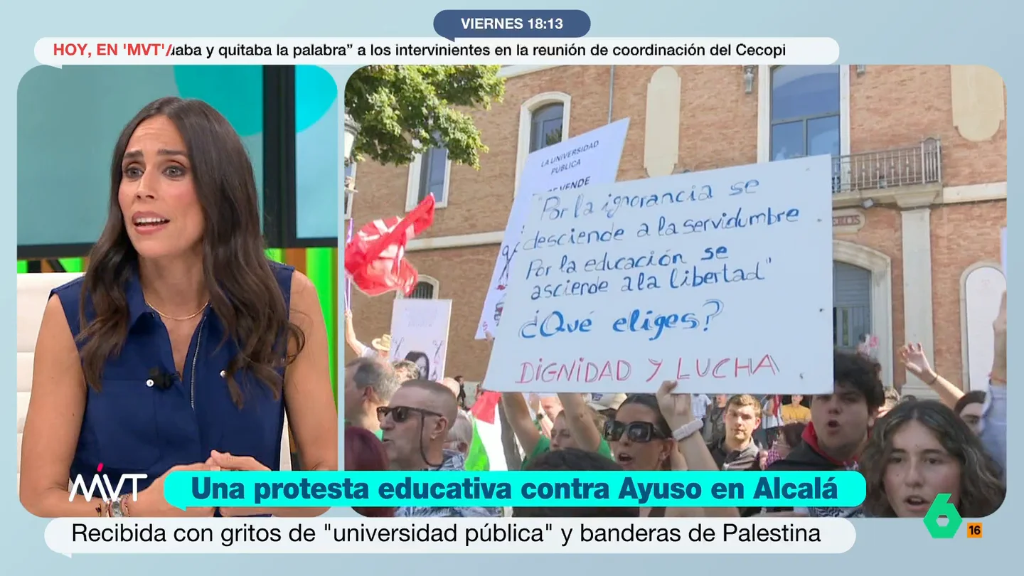 Pilar Velasco: "Ningún presidente autonómico sigue a Ayuso salvo Feijóo, que se deja arrastrar por su discurso" Para la periodista, cualquier acto en el que participe la presidenta de la Comunidad de Madrid "es político". Para Velasco, ningún presidente autonómico sigue las declaraciones de Ayuso debido a que son "moderados".