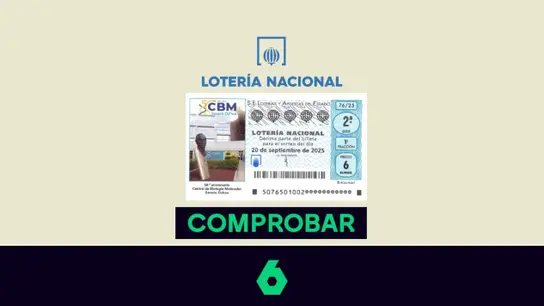 Lotería Nacional de hoy | Comprueba el resultado del sábado 20 de septiembre de 2025. Lotería Nacional de hoy | Comprueba el resultado del sábado 20 de septiembre de 2025.