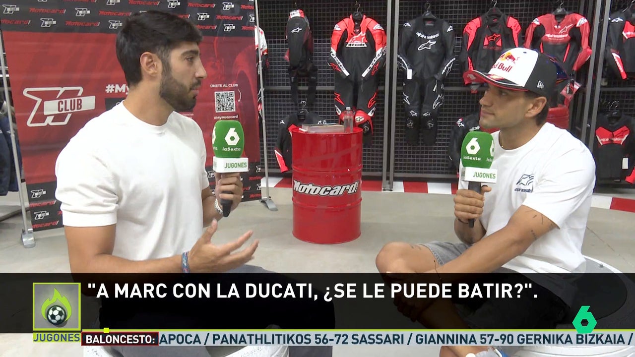 Jorge Martín se sincera con 'Jugones': su lesión, la 'supremacía' de Marc Márquez, el Mundial de 2026...