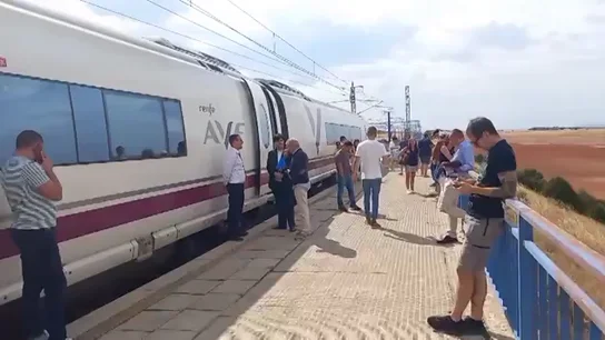 Suspendida circulación de trenes de Alta Velocidad entre Madrid y Barcelona por un incendio entre Guadalajara y Soria Suspendida circulación de trenes de Alta Velocidad entre Madrid y Barcelona por un incendio entre Guadalajara y Soria