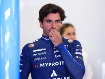 Carlos Sainz durante el GP de Azerbaiyán Carlos Sainz durante el GP de Azerbaiyán