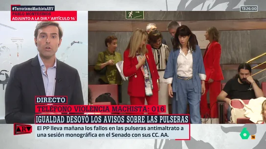 Pablo Montesinos, sobre la polémica de las pulseras antimaltrato: "El PP quiere que Pedro Sánchez fuerce la dimisión de la ministra de Igualdad" Pablo Montesinos, sobre la polémica de las pulseras antimaltrato: "El PP quiere que Pedro Sánchez fuerce la dimisión de la ministra de Igualdad"