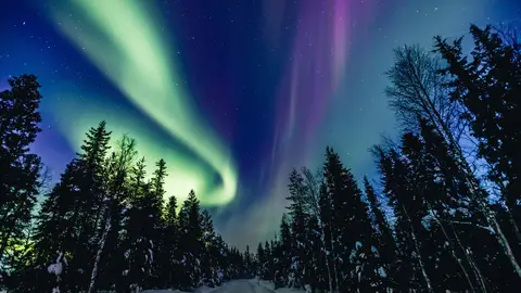 Aurora boreal en Finlandia Aurora boreal en Finlandia