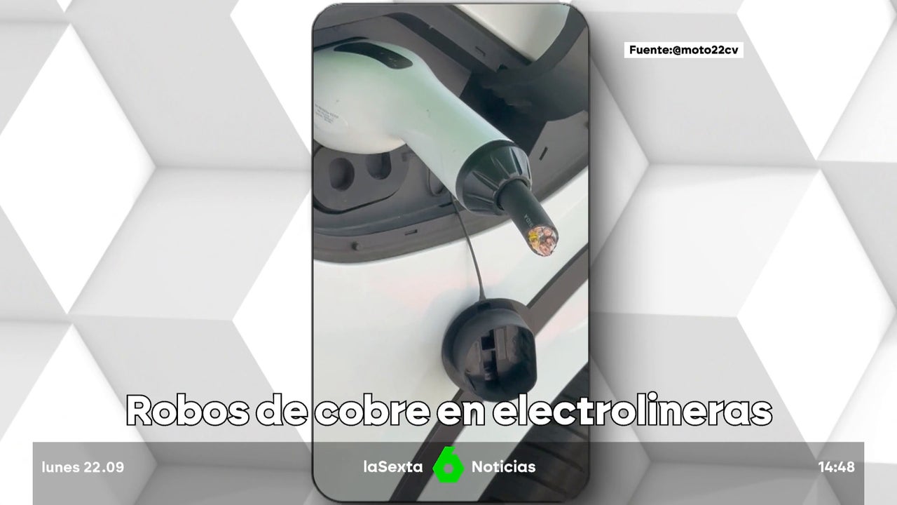 Aumentan los robos de cables de cobre en electrolineras: "Una manguera nueva ronda los 100 €"