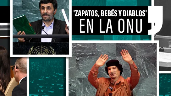 La Asamblea de la ONU que no te esperas: zapatos que golpean mesas, bebés en brazos y hasta el "diablo" La Asamblea de la ONU que no te esperas: zapatos que golpean mesas, bebés en brazos y hasta el "diablo"