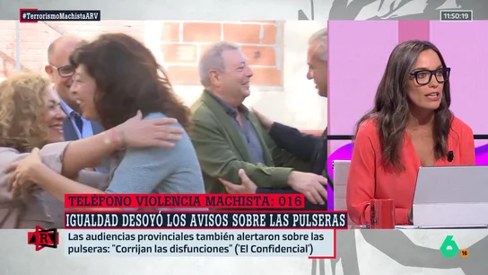 Marta García Aller, sobre la reacción del Gobierno al fallo de las pulseras antimaltrato: "Parece que solo han empezado a actuar cuando el problema ha llegado a la opinión pública" Marta García Aller, sobre la reacción del Gobierno al fallo de las pulseras antimaltrato: "Parece que solo han empezado a actuar cuando el problema ha llegado a la opinión pública"