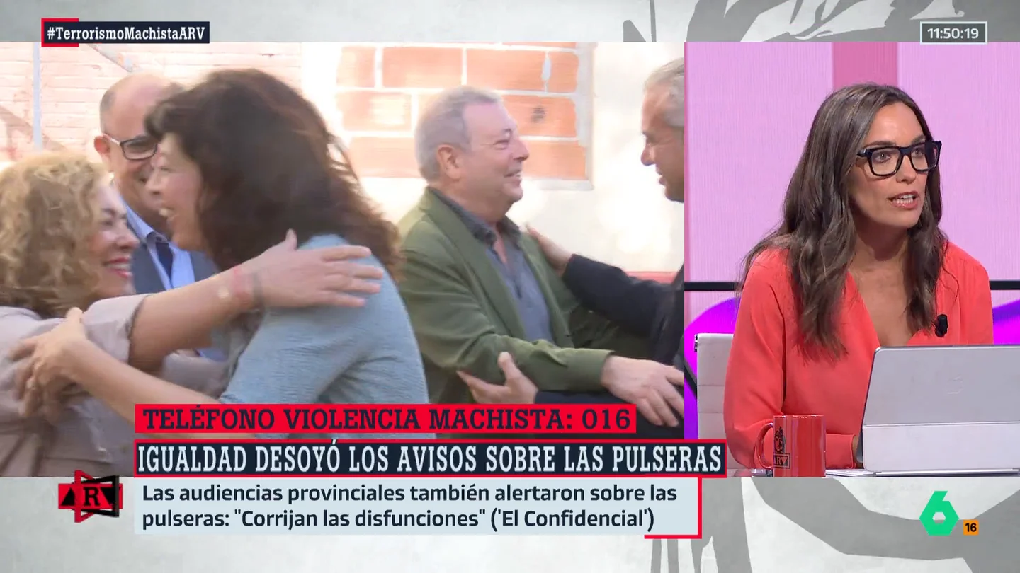 Marta García Aller, sobre la reacción del Gobierno al fallo de las pulseras antimaltrato: "Parece que solo han empezado a actuar cuando el problema ha llegado a la opinión pública" Marta García Aller, sobre la reacción del Gobierno al fallo de las pulseras antimaltrato: "Parece que solo han empezado a actuar cuando el problema ha llegado a la opinión pública"