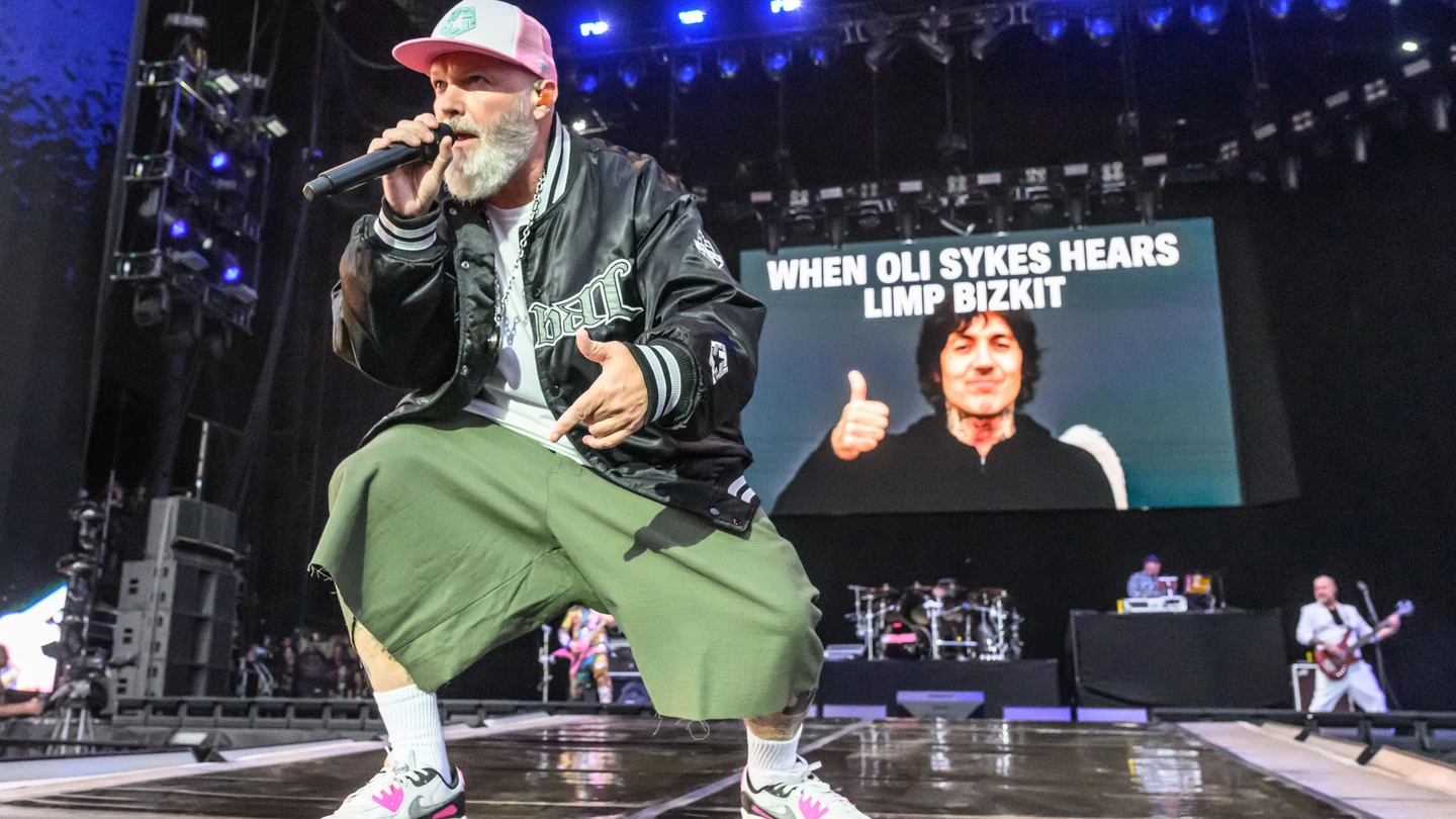 Fred Durst, en primer plano durante un concierto de Limp Bizkit en el festival de Leeds en agosto de 2025 Fred Durst, en primer plano durante un concierto de Limp Bizkit en el festival de Leeds en agosto de 2025
