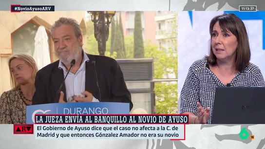 Beatriz Parera señala que la jueza del caso del novio de Ayuso "fue cargo del PP": "No sé qué sospecha puede tener M.Á.R. sobre ella Beatriz Parera señala que la jueza del caso del novio de Ayuso "fue cargo del PP": "No sé qué sospecha puede tener M.Á.R. sobre ella