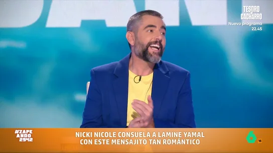 Dani Mateo alucina con el nuevo look de Ronaldinho: "Es Stevie Wonder, qué maravilla" Dani Mateo alucina con el nuevo look de Ronaldinho: "Es Stevie Wonder, qué maravilla"