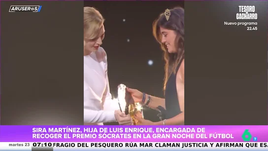 Charlene de Mónaco entrega el Premio Sócrates a Sira Martínez por la Fundación 'Xana' de Luis Enrique Charlene de Mónaco entrega el Premio Sócrates a Sira Martínez por la Fundación 'Xana' de Luis Enrique