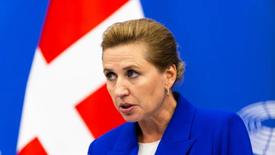 La primera ministra de Dinamarca, Mette Frederiksen La primera ministra de Dinamarca, Mette Frederiksen