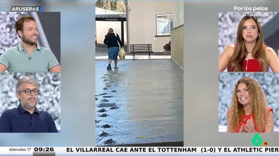 Una señora se viraliza al desafiar las leyes de la construcción y caminar sobre cemento fresco Una señora se viraliza al desafiar las leyes de la construcción y caminar sobre cemento fresco