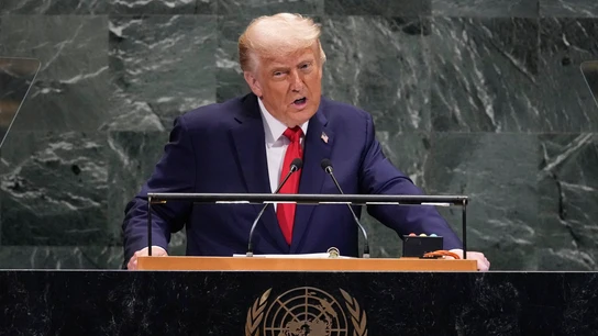 El presidente de EEUU, Donald Trump, ante la ONU El presidente de EEUU, Donald Trump, ante la ONU