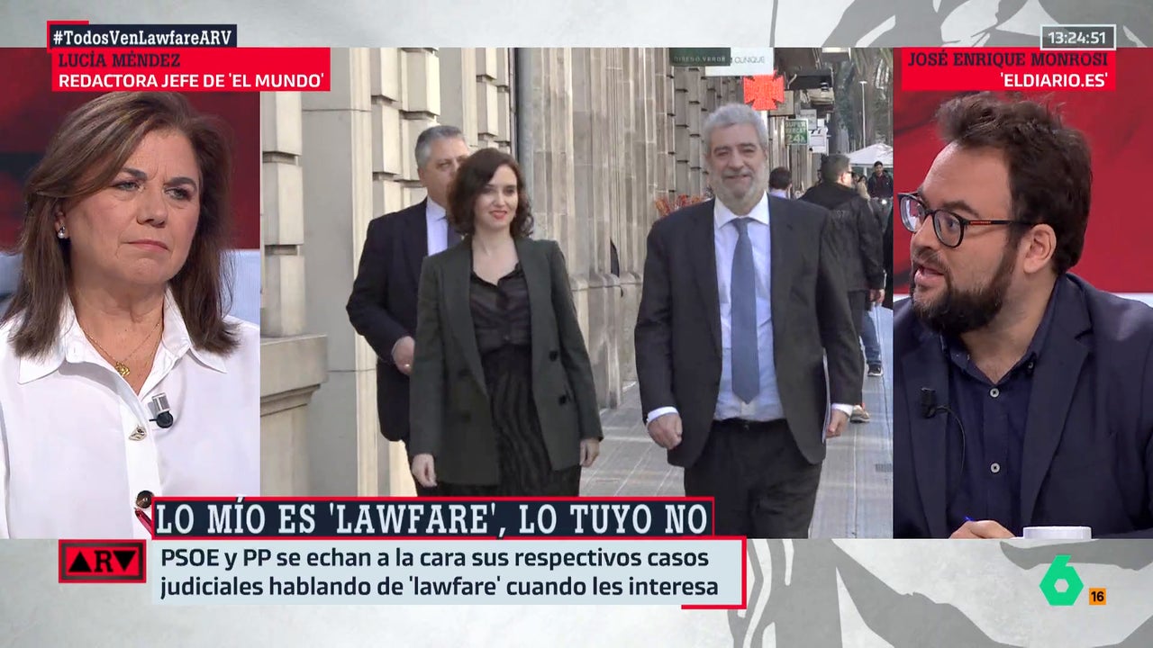Monrosi, tras la defensa de Ayuso al juez Peinado: "No sé cómo no le ha dado ya la Medalla de la Comunidad de Madrid"