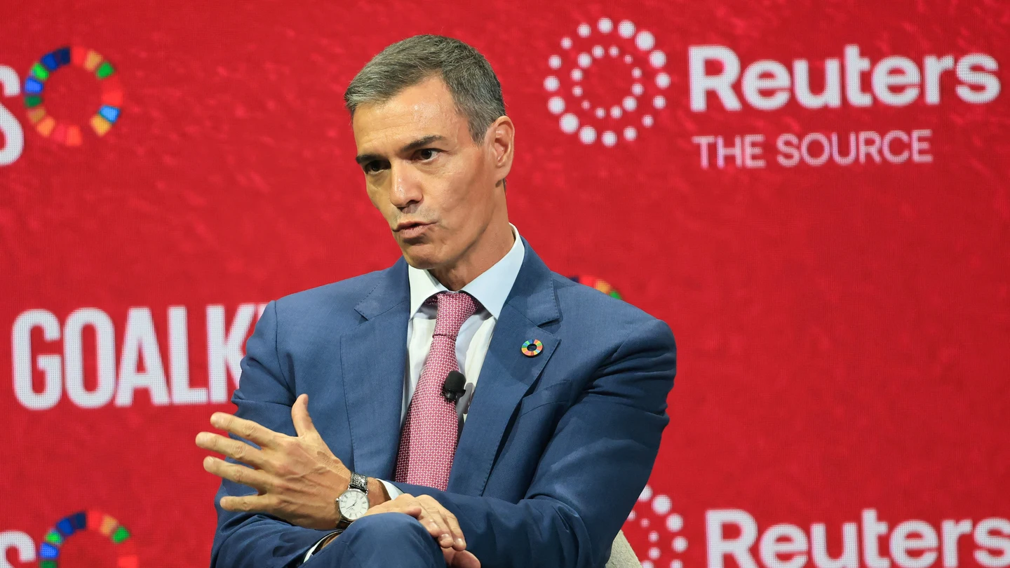El presidente del Gobierno, Pedro Sánchez, durante una comparecencia en Nueva York El presidente del Gobierno, Pedro Sánchez, durante una comparecencia en Nueva York