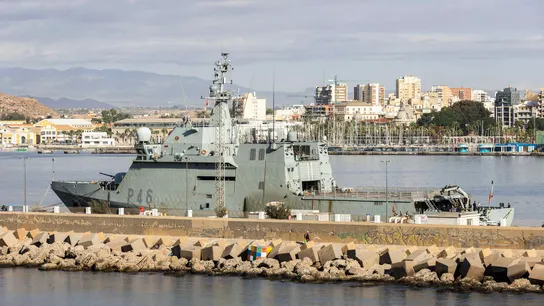 El buque Furor aguarda su salida el encuentro de la Global Sumud Flotilla amarrado en el puerto de Cartagena. El buque Furor aguarda su salida el encuentro de la Global Sumud Flotilla amarrado en el puerto de Cartagena.