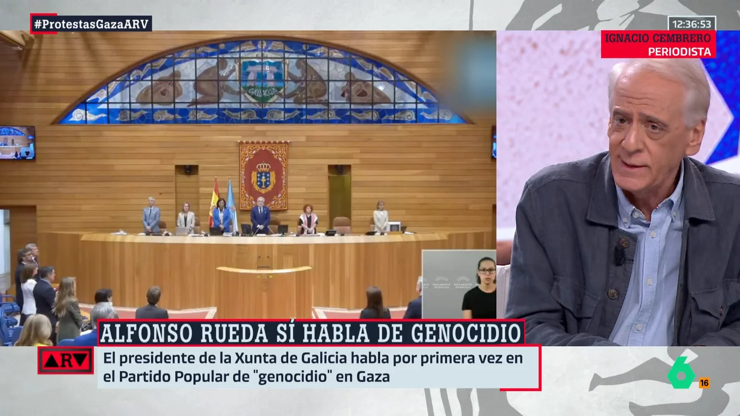 Cembrero, sobre los dirigentes del PP que no hablan de "genocidio" en Gaza: "Que al menos digan crímenes contra la humanidad" Cembrero, sobre los dirigentes del PP que no hablan de "genocidio" en Gaza: "Que al menos digan crímenes contra la humanidad"