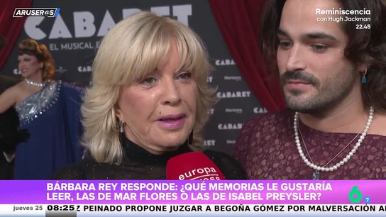 El 'dardo' de Bárbara Rey a Isabel Preysler por sus memorias: "Que lo que cuente sea verdad" El 'dardo' de Bárbara Rey a Isabel Preysler por sus memorias: "Que lo que cuente sea verdad"