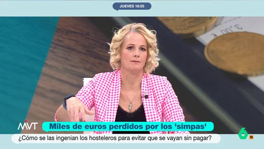 Zaida Cantera cuenta el día que hizo un 'simpa' "sin querer": "Se me cayó la cara de vergüenza" Cristina Pardo pregunta si alguno de los colaboradores se ha ido de un restaurante sin pagar y la exvicepresidenta de la delegación española en la OTAN se 'confiesa' frente a sus compañeros de Más Vale Tarde.
