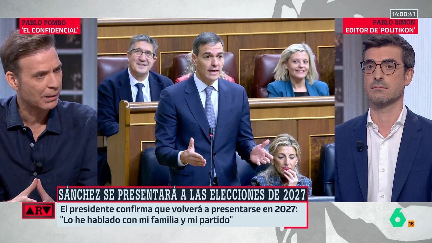 Pablo Pombo, tajante sobre Sánchez: "¿A quién quiere engañar? Ya no es dueño de su destino" Pablo Pombo, tajante sobre Sánchez: "¿A quién quiere engañar? Ya no es dueño de su destino"