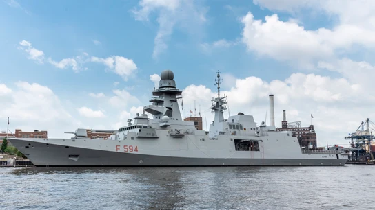 La fragata italiana 'Alpino', en Baltimore La fragata italiana 'Alpino', en Baltimore