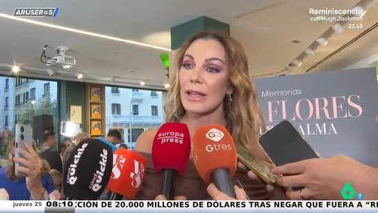 Mar Flores presenta sus memorias sin su hijo Carlo Costanzia: "No echo de menos a nadie" Mar Flores presenta sus memorias sin su hijo Carlo Costanzia: "No echo de menos a nadie"