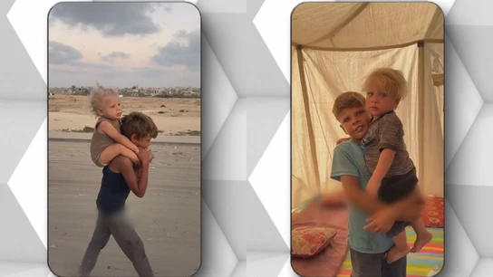 El vídeo viral del niño que huía de Gaza con su hermano a cuestas tiene final feliz: ya están con su padre El vídeo viral del niño que huía de Gaza con su hermano a cuestas tiene final feliz: ya están con su padre