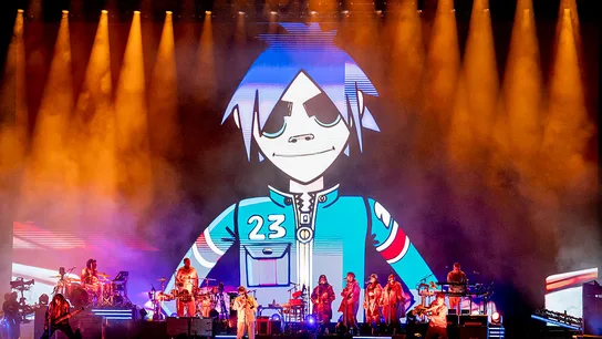 El grupo Gorillaz durante uno de sus últimos conciertos en Madrid el 20 de septiembre de 2025. El grupo Gorillaz durante uno de sus últimos conciertos en Madrid el 20 de septiembre de 2025.