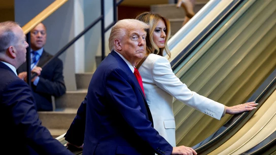 Donald y Melania Trump a su llegada a la Asamblea General de la ONU Donald y Melania Trump a su llegada a la Asamblea General de la ONU