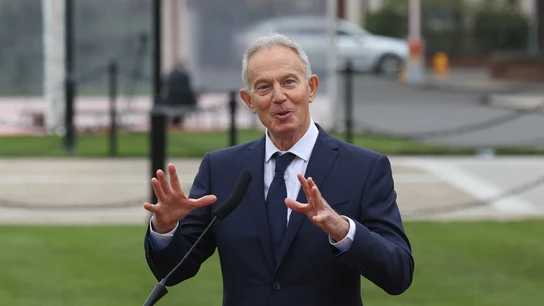 El ex primer ministro británico Tony Blair, en una imagen te archivo. El ex primer ministro británico Tony Blair, en una imagen te archivo.