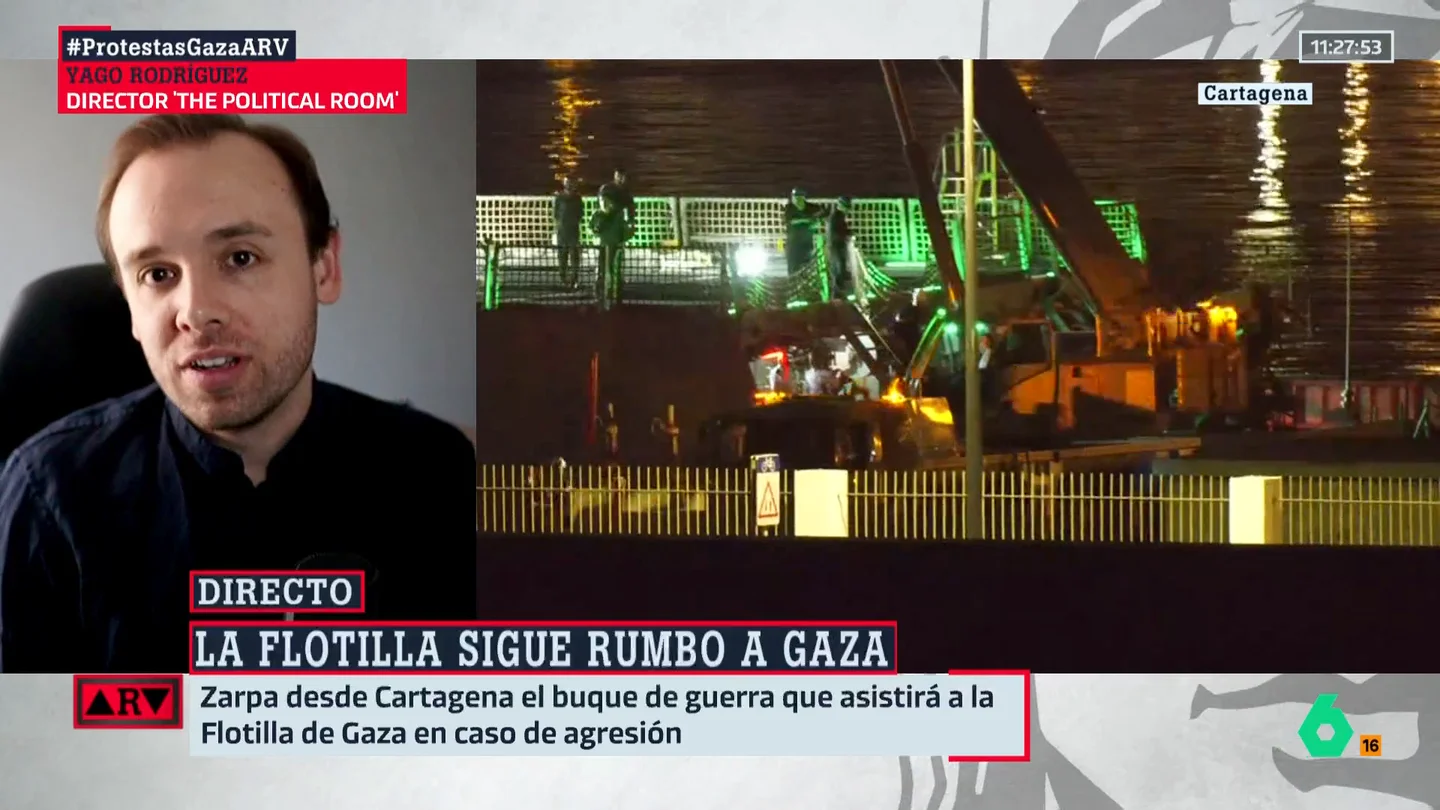 Yago Rodríguez explica cómo es el buque español que apoyará a la Flotilla Yago Rodríguez explica cómo es el buque español que apoyará a la Flotilla