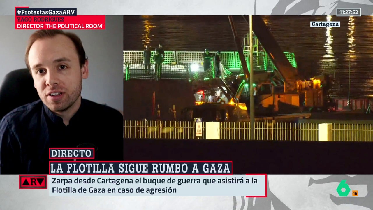 Yago Rodríguez explica cómo es el buque español que apoyará a la Flotilla: "Está diseñado para patrullas a larga distancia"