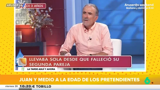 Juan y Medio, a la invitada en busca del amor que solo encuentra hombres "para pasar un ratito": "Puede ser el último" Juan y Medio, a la invitada en busca del amor que solo encuentra hombres "para pasar un ratito": "Puede ser el último"