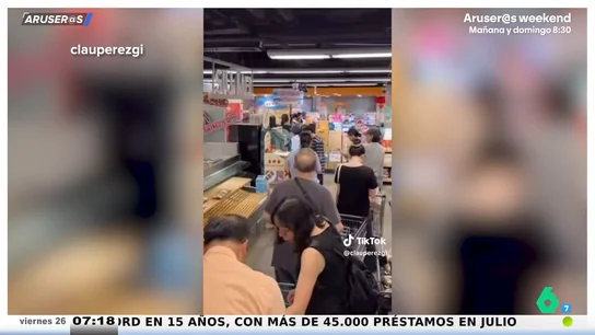 Una española que vive en China retransmite el caos por la llegada de un tifón: "No había visto una histeria colectiva tan fuerte desde el COVID" Una española que vive en China retransmite el caos por la llegada de un tifón: "No había visto una histeria colectiva tan fuerte desde el COVID"