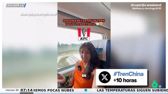 Una española alucina con el método para pedir comida 'al gusto' en un tren en China: "Están en 2700" Una española alucina con el método para pedir comida 'al gusto' en un tren en China: "Están en 2700"