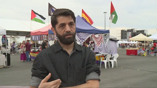 El periodista palestino Arafat Alhaj ha denunciado a un soldado israelí que se encuentra en Madrid por delitos de lesa humanidad y de genocidio. El periodista palestino Arafat Alhaj ha denunciado a un soldado israelí que se encuentra en Madrid por delitos de lesa humanidad y de genocidio.
