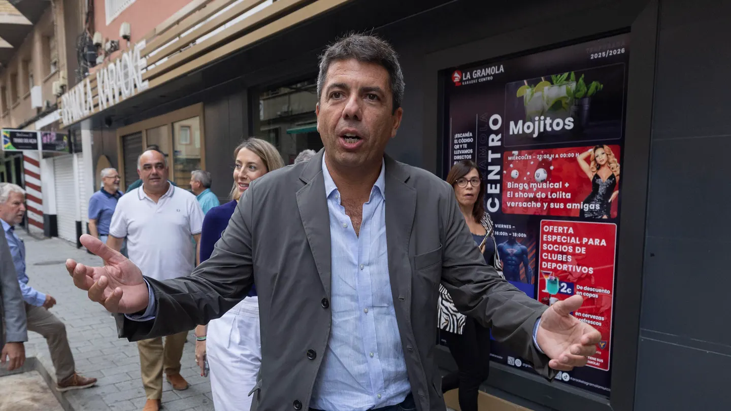 Carlos Mazón, en la previa al acto del PP en Murcia Carlos Mazón, en la previa al acto del PP en Murcia