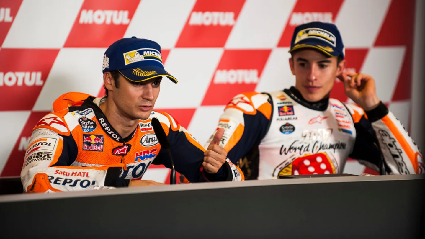 Marc Márquez junto a Dani Pedrosa Marc Márquez junto a Dani Pedrosa
