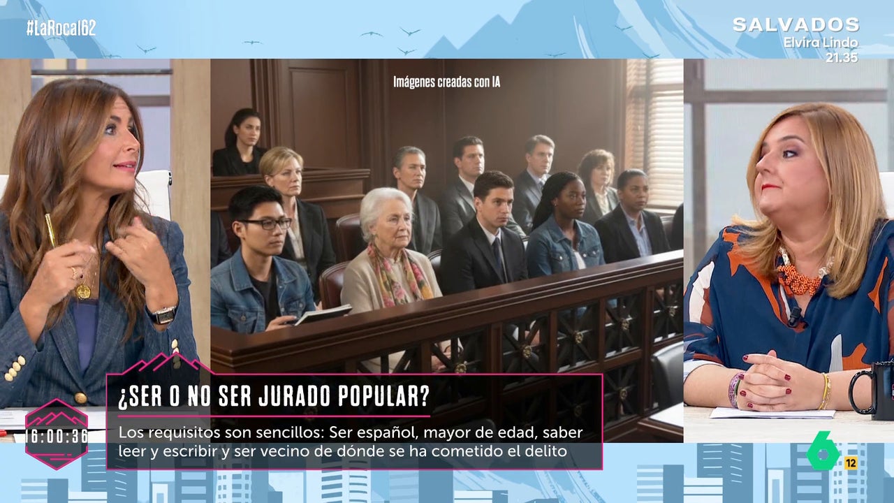 Pilar Vidal revoluciona La Roca al confesar que le gustaría ser jurado popular: "Un asesinato con mucha violencia me encantaría"