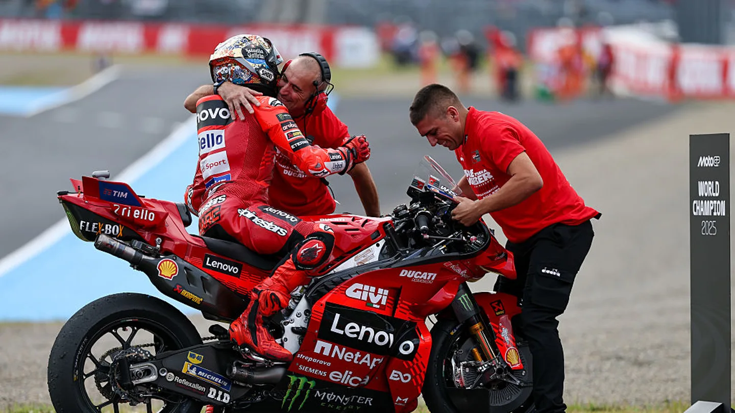 Marc Márquez en su celebración Marc Márquez en su celebración