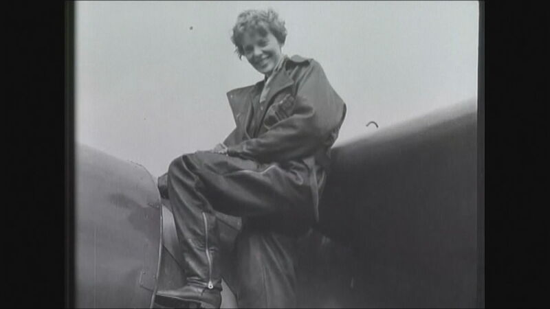 Imagen de archivo de la aviadora Amelia Earhart