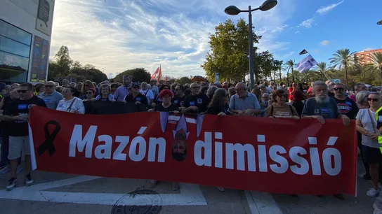 Undécima manifestación contra Mazón por su gestión en la DANA en Valencia. Undécima manifestación contra Mazón por su gestión en la DANA en Valencia.