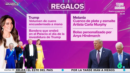 Alfonso Arús no da crédito con el regalo del rey Carlos a Trump: "Me parece mal, que le regale algo útil" Alfonso Arús no da crédito con el regalo del rey Carlos a Trump: "Me parece mal, que le regale algo útil"