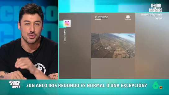 Francisco Cacho 'desvela' la verdad sobre los arcoíris: "La iconografía siempre lo ha dibujado como un arco, pero en realidad..." Un grupo de paracaidistas han conseguido captar un arcoíris completamente redondo, algo que sorprendentemente según explica Francisco Cacho en este vídeo, es completamente normal.