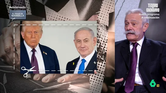 Pedro Mansilla, sobre el pin de un F-22 de Trump: "Es una pasada, una cierta arrogancia" El crítico de moda ha analizado varias fotografías que ilustran la reunión que han tenido Benjamín Netanyahu y Donald Trump en la Casa Blanca. Mansilla no ha dudado en señalar los errores de estilismo de ambos mandatarios.