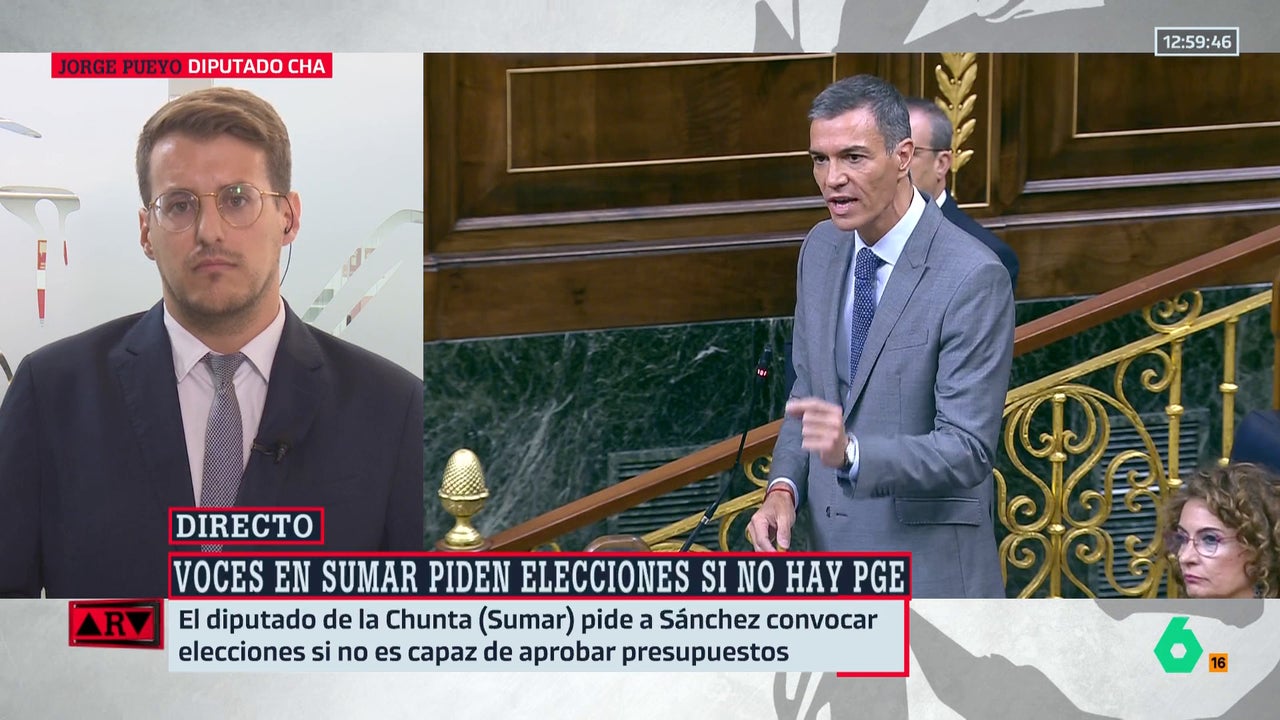 El diputado de la Chunta (Sumar) insta a Sánchez a convocar elecciones si no es capaz de aprobar Presupuestos