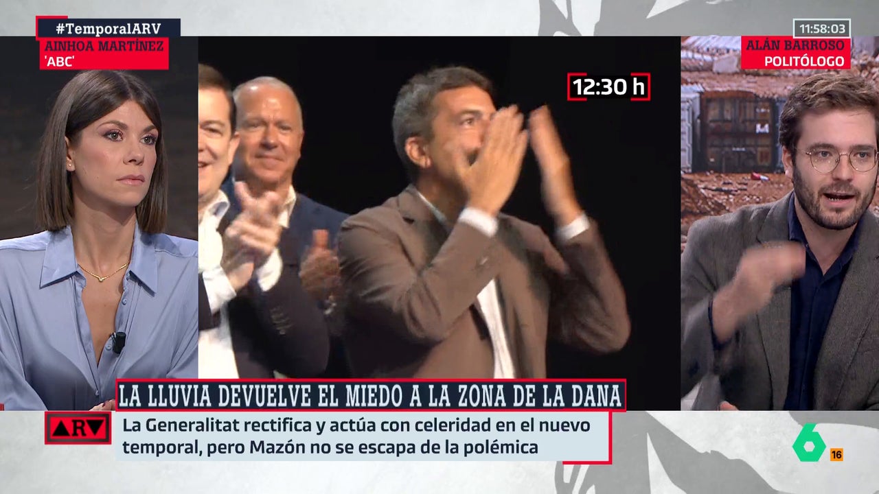 Alan Barroso se pregunta quién manda en el PP y "¿qué está haciendo un año después manteniendo a Mazón?"