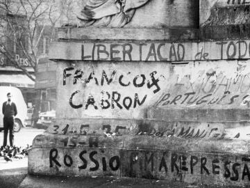 Protestas en Lisboa ante los últimos fusilamientos del franquismo