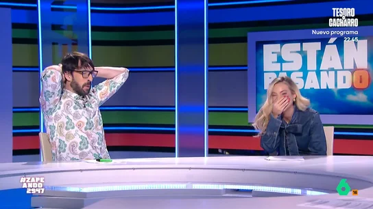 Isabel Forner vive en directo un momento 'tierra trágame' y Dani Mateo la remata: "Cuidado que la que hambre tiene con pan sueña" Isabel Forner vive en directo un momento 'tierra trágame' y Dani Mateo la remata: "Cuidado que la que hambre tiene con pan sueña"
